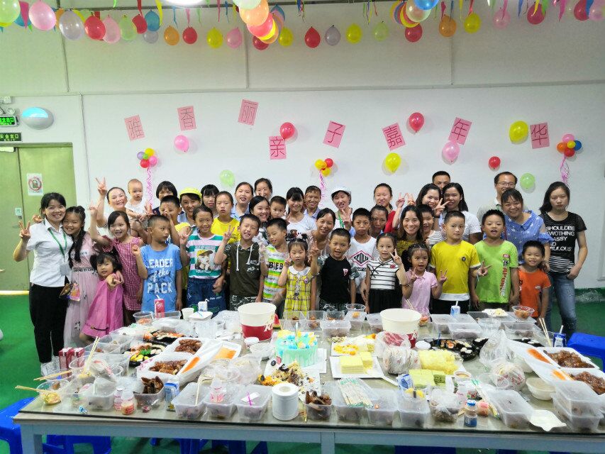 當生產(chǎn)旺季迎來小候鳥，雅香麗百忙之中為員工舉辦親子活動